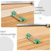 Copper 6-Position Terminal Blocks, Green, 4-Pack for Factories view 3