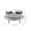 Homoyoyo Stainless Steel Quick-Mount Kayak Cleat, High-Gloss Polish, Marine Line Clamp for Sailboats, Canoes and Fishing Boats view 2