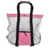 Segrehy Beach Bags, Large Cotton Mesh Storage Bags for Beach, Picnics, Barbecues, Camping, Pink view 1