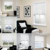 Pleated Blind 50 x 205 cm, White, Light-Blocking, Privacy and Sun Protection, No-Drill Clamp-Fit view 2