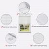 Pleated Blind 50 x 205 cm, White, Light-Blocking, Privacy and Sun Protection, No-Drill Clamp-Fit view 3