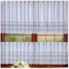 White Jacquard Window Curtain 100 x 45 cm (W x H) view 2