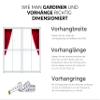White Jacquard Window Curtain 100 x 45 cm (W x H) view 3