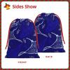 Manta Ray and Fish Print Reusable Drawstring Gift Bag view 3