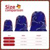 Manta Ray and Fish Print Reusable Drawstring Gift Bag view 4