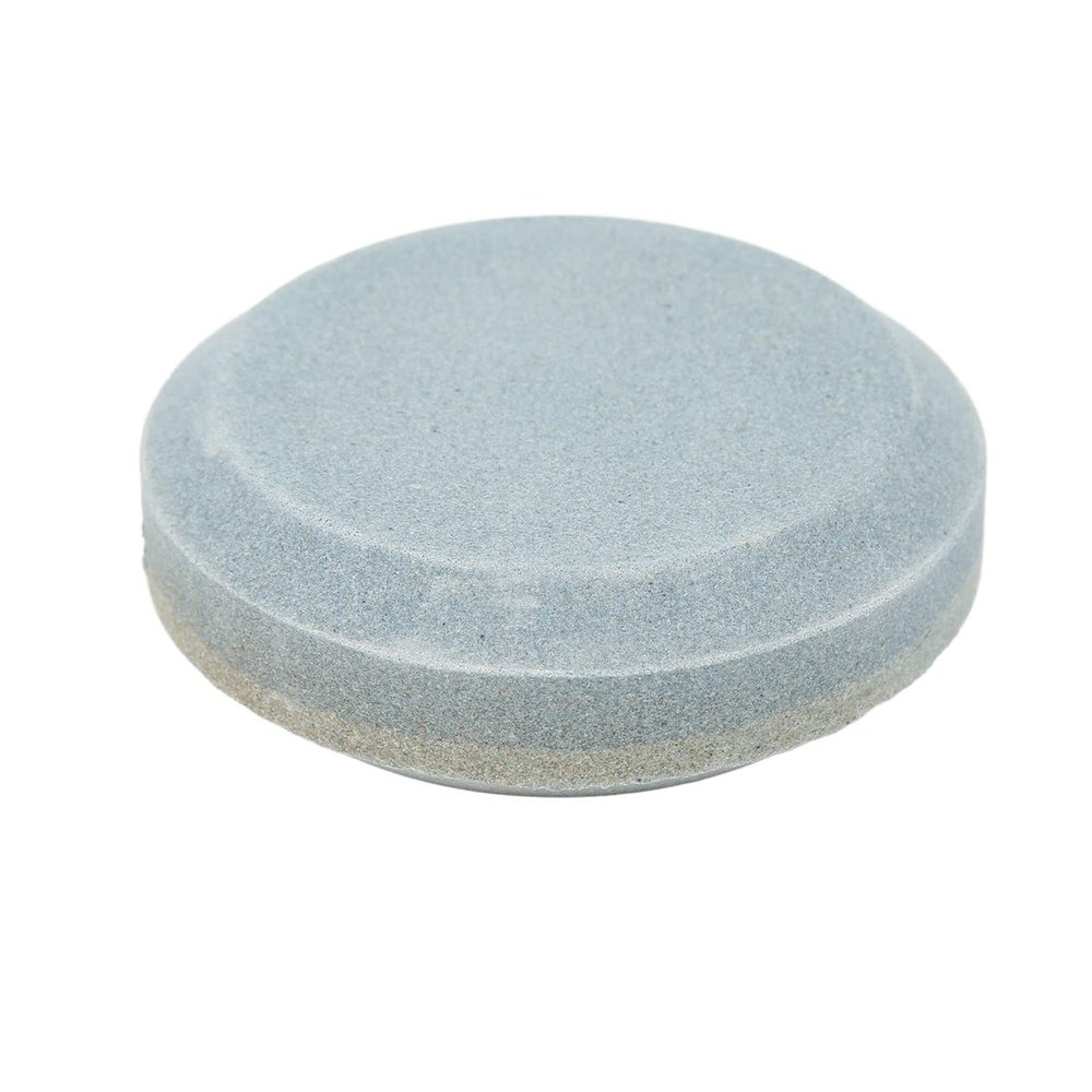 Mtlavishness Dual-Grit Round Sharpening Stone for Mower Blades and Garden Tools