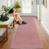 Voxirum Kitchen and Hallway Runner Rug, Washable, Non-Slip, Rose Pink, 70 x 400 cm view 2