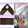 Transparent PVC Tarp with Eyelets, 490 x 600 cm view 4