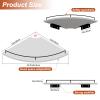 JJL 30 cm Wall-Mounted Corner Shelf, 3-Piece Fan-Shaped Floating Shelves view 3