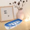 NUOBESTY Large Wooden Boat Model, Christmas Party Nautical Table Decor view 3