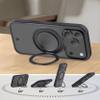 Alkaya 360-Degree Case for iPhone 17 Pro Max with Integrated Rotating Stand, MagSafe Compatible, Ultra-Light, Non-Slip & Rugged Protection – Black view 2