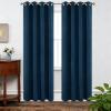 LIHUANE Blackout Curtain with Ruffle Tape, 130 x 220 cm, Dark Blue view 1