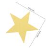 Healeved 30-Piece Glitter Hand-Cut Paper Stars, Gold and Silver view 2