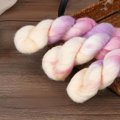 CLYDSA 6/12 Balls, 50 g Mohair-Blend Yarn, Soft Gradient Crochet Yarn for Hand-Knitting Sweaters, Scarves, Hats, Shawls and Home Decor