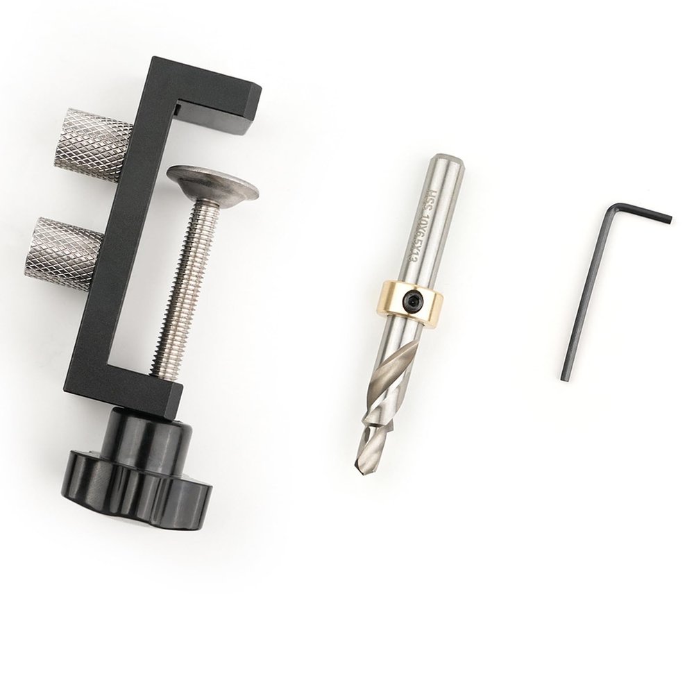 Aluminum Profile Drill Guide with Positioning Fixture for 20, 30, and 40 Series
