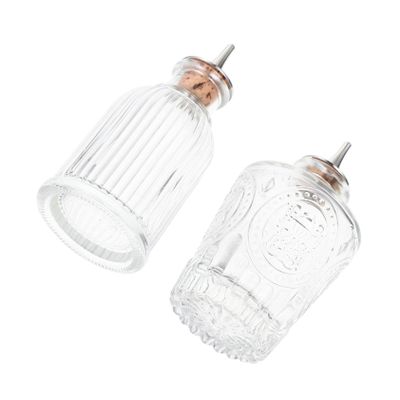 SAFIGLE Japanese Retro-Style Glass Bitters Bottles, 2-Piece Set