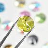 GemStone Sew-On Rhinestones, Round Crystals, Emerald Green, 16 mm, 32 Pieces view 4