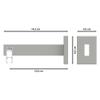 INTERDECO Single-Track Internal-Channel Curtain Rod, White, 480 cm view 2
