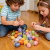Shiny Easter Eggs, 24-Piece Colorful Foam Decorations view 2