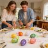 Shiny Easter Eggs, 24-Piece Colorful Foam Decorations view 3