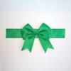 10 Crossed Gift Box Bows, Pre-Made Satin Ribbons for Gift Wrapping, Colorful Bows for Gifts and Gift Boxes (Green, Small, 25 cm) view 2