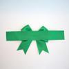 10 Crossed Gift Box Bows, Pre-Made Satin Ribbons for Gift Wrapping, Colorful Bows for Gifts and Gift Boxes (Green, Small, 25 cm) view 3