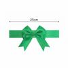 10 Crossed Gift Box Bows, Pre-Made Satin Ribbons for Gift Wrapping, Colorful Bows for Gifts and Gift Boxes (Green, Small, 25 cm) view 4