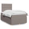 Owoxanthellate Owox Box Spring Bed 120 x 200 cm, Taupe, Pocket Springs, Topper, Adjustable Headboard view 1
