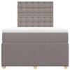 Owoxanthellate Owox Box Spring Bed 120 x 200 cm, Taupe, Pocket Springs, Topper, Adjustable Headboard view 4