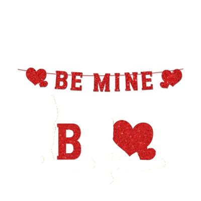 1-Pc. Valentine's Day Party Decoration Banner, Pull-Up Flowers (Mint Green)