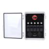 Marhynchus Power Box 5-Switch Rocker Panel with USB-PD Charger and LED Voltmeter for Trucks, RVs, ATVs, Marine Use, and Boats view 2
