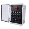 Marhynchus Power Box 5-Switch Rocker Panel with USB-PD Charger and LED Voltmeter for Trucks, RVs, ATVs, Marine Use, and Boats view 4