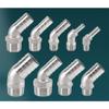 45° Stainless Steel Hex Elbow Connector, 6–32 mm, 1-Piece, DN20 × 20 mm view 2