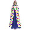 JBYJBX Polka-Dot Hooded Cloak for Adults view 2