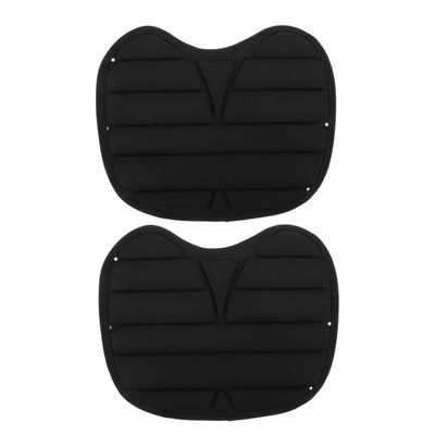 Mikikit 2-Pack Kayak Back Support Cushions for Outdoor Paddling, Black