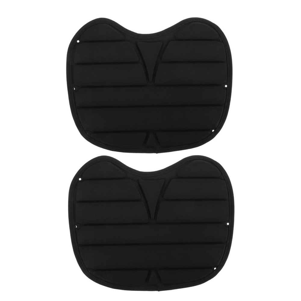 Mikikit 2-Pack Kayak Back Support Cushions for Outdoor Paddling, Black