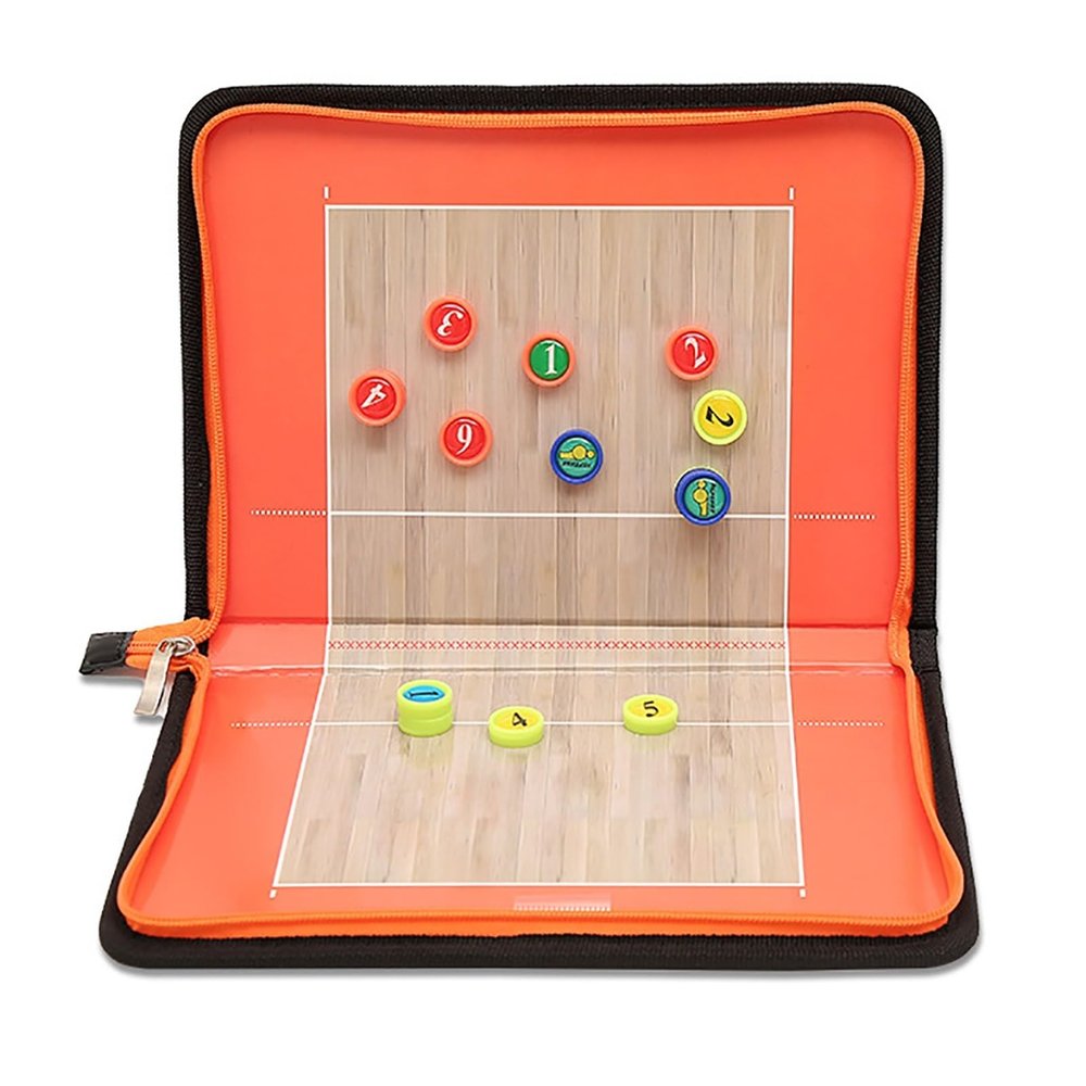 Magnetic Volleyball Tactics Board with Zipper