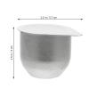 Iron Laboratory Crucible with Lid, 30 mL, Silver, Heat-Resistant view 2