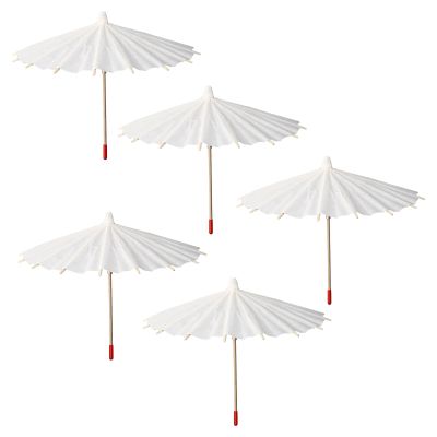 White Paper Umbrella for Painting, Stage Props and Christmas Gifts