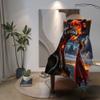 Gumntun Kids' Cozy Blanket, 130 x 150 cm, 3D Wolf Woman, Soft Warm Flannel Throw view 3