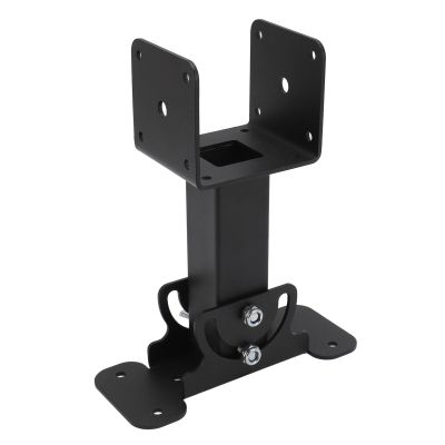 RhineCart Basics Pergola Roof Brackets, Adjustable Black 180° Carbon Steel Bracket Set