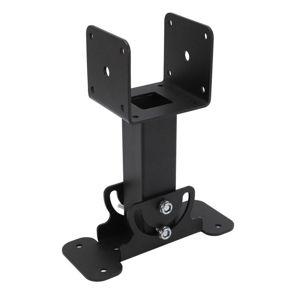RhineCart Basics Pergola Roof Brackets, Adjustable Black 180° Carbon Steel Bracket Set