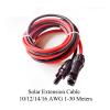 1-Pair Solar Panel Extension Cable with Plugs and Sockets, Copper Wire, Black/Red, 10 m, 10 AWG/6 mm² view 2
