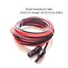 1-Pair Solar Panel Extension Cable with Plugs and Sockets, Copper Wire, Black/Red, 10 m, 10 AWG/6 mm² view 3
