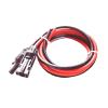 1-Pair Solar Panel Extension Cable with Plugs and Sockets, Copper Wire, Black/Red, 10 m, 10 AWG/6 mm² view 4