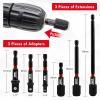 DAKCOS 21-Piece Hex Socket Adapter Set, 6–14 mm and 1/4–9/16 in, 1/4, 3/8 and 1/2 in Adapters, CR-V view 3