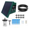 SIXRUN Solar Drip Irrigation System for 10 Potted Plants, 30 x 7 Timer Modes, Digital Display, Anti-Siphon Device view 1