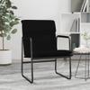Lounge Chair Black 55 × 64 × 80 cm Faux Leather view 1