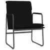 Lounge Chair Black 55 × 64 × 80 cm Faux Leather view 2