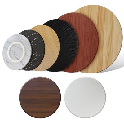 80cm (30in), 90cm (36in), 100cm (40in) Double-Sided Round Thick Wooden Tabletop Lazy Susan Turntable, Quiet and Smooth, for Cabinet, Pantry (Natural Wood Color, 70cm (28in))